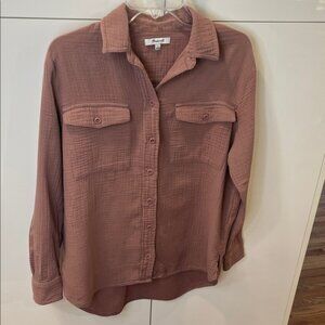 Madewell Light-Spun Painters Shirt, Small